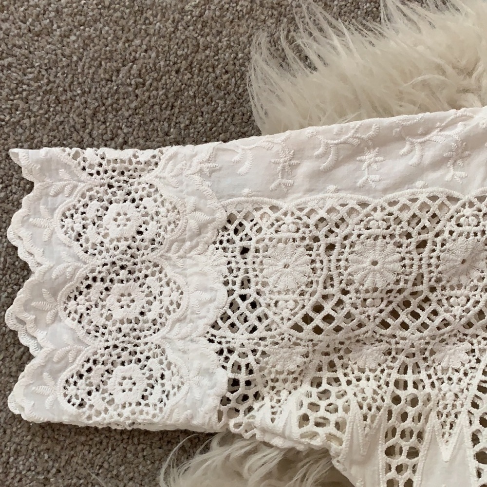 Ulla Johnson viola daisy White breezy Dress-Broderie anglaise bridal shower - Picture 5 of 10